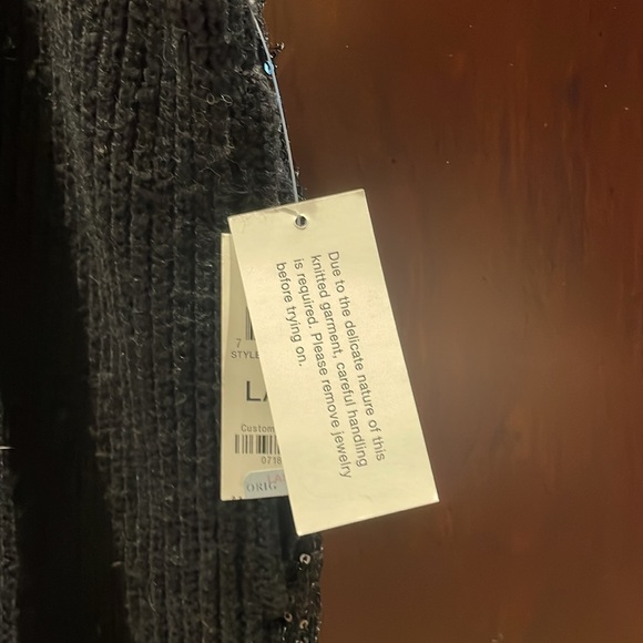 Inc international concepts black sweater and sequin joggers size large - Picture 7 of 13